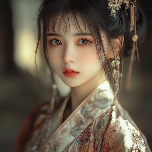 yuritaroll_beautiful_Chinese_girl_wearing_traditional_Chlnese_c2a953bb-2d4f-4ffe-a0ed-553191b03bca_2