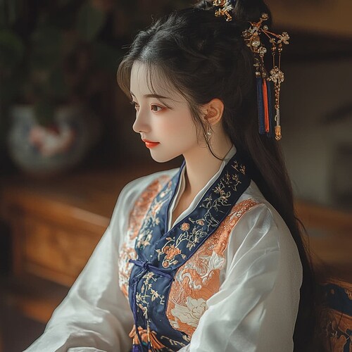 yuritaroll_beautiful_Chinese_girl_wearing_traditional_Chlnese_c2a953bb-2d4f-4ffe-a0ed-553191b03bca_3