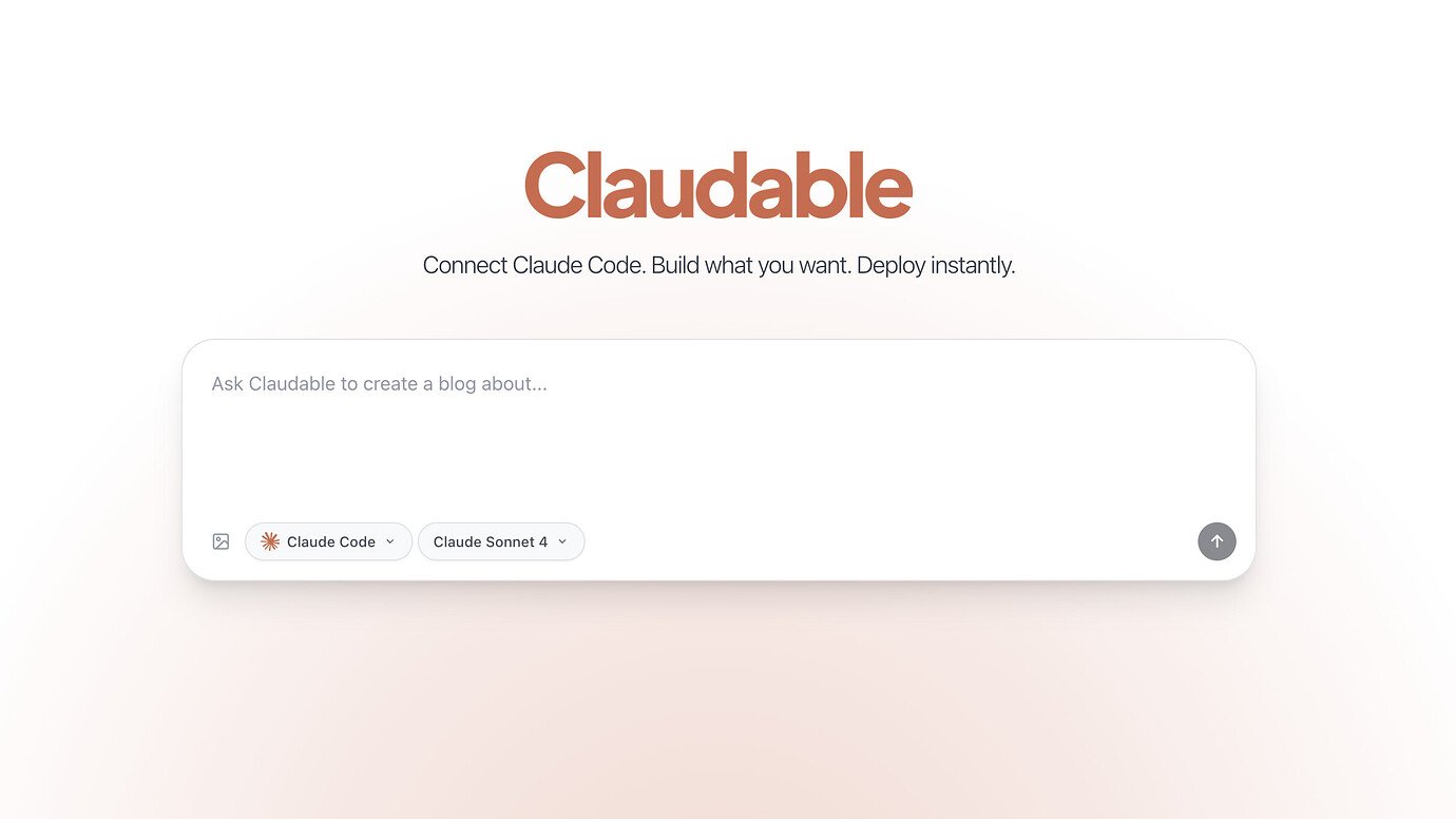 在 Reddit 看到一个还不错的 Claude Code 项目 -- Claudable - 资源荟萃 - LINUX DO